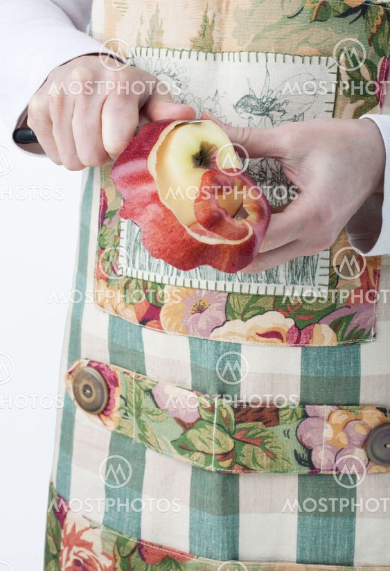 Skrælning en apple