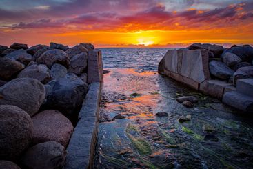 Utsikt från insläpp i Västra hamnen