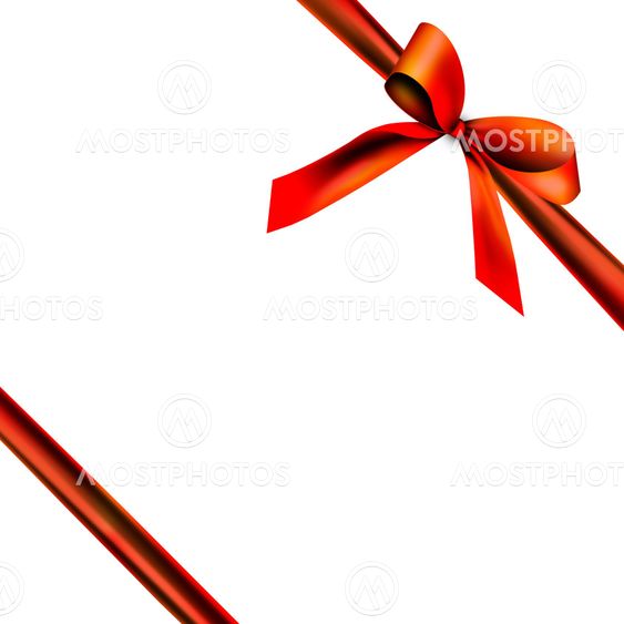 Gift box with red loop tape