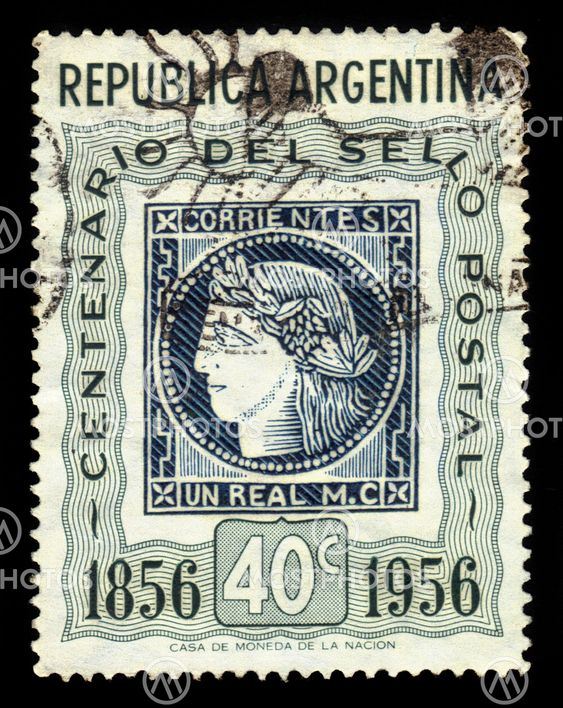 postage stamp Corrientes province, Argentine