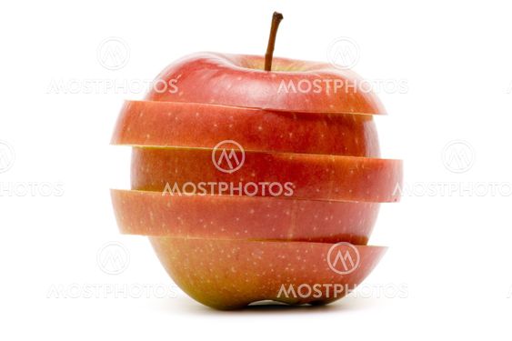 Sliced Red Apple