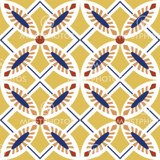 Seamless Colourful Ornament Tiles