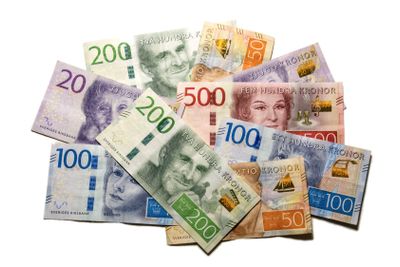 Svenska pengar, kontanter