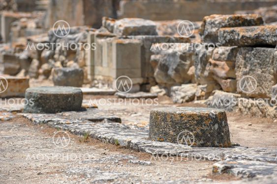 Phaistos palace archaeological site on Crete