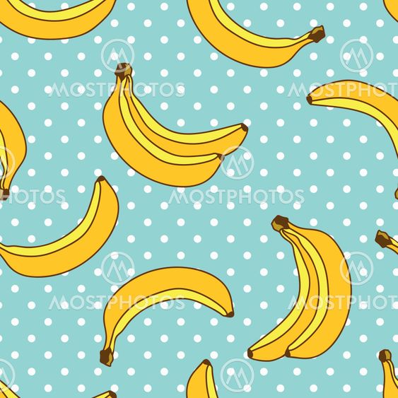 Vector pattern with bananas