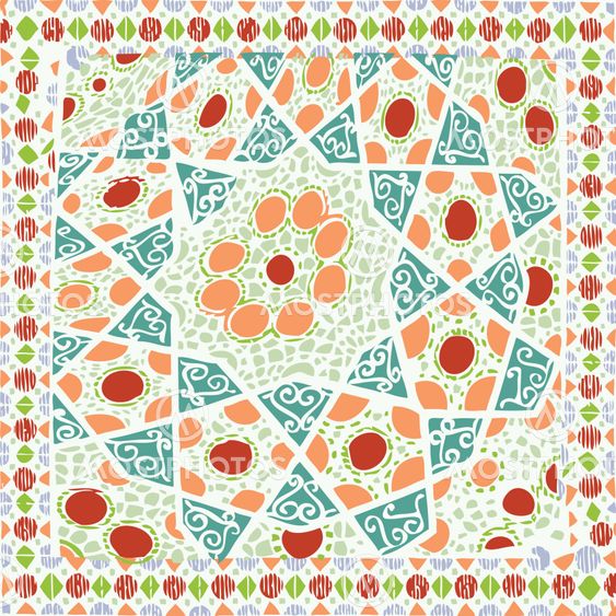 Geometric pattern ethnic colorful abstract background vector