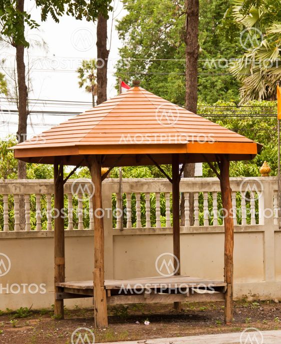 Wooden pavilion