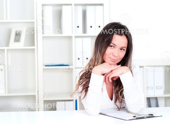 portrait of beautiful business woman