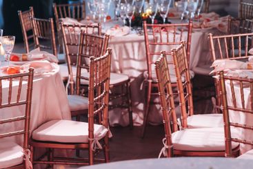 Beautiful table decoration for luxury  event in pink and...