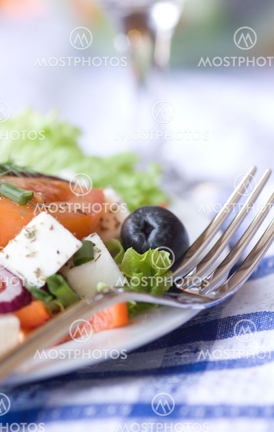 Healthy greek salad