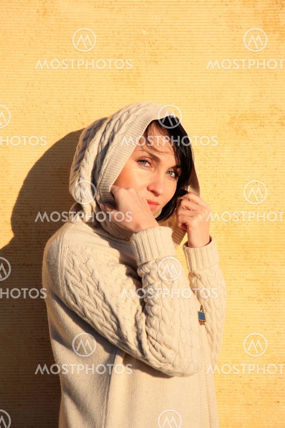 beautiful girl with blue eyes