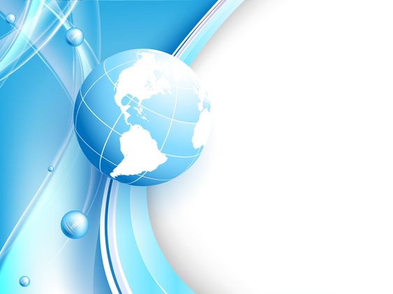 blue vector background with globe. Eps10