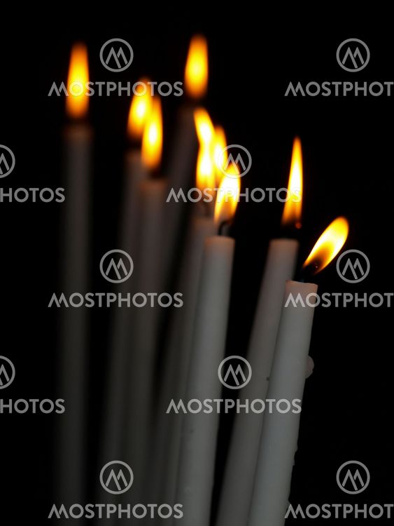 Candles burning