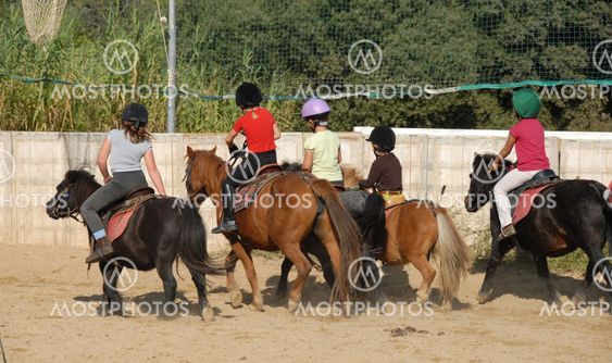 riding children