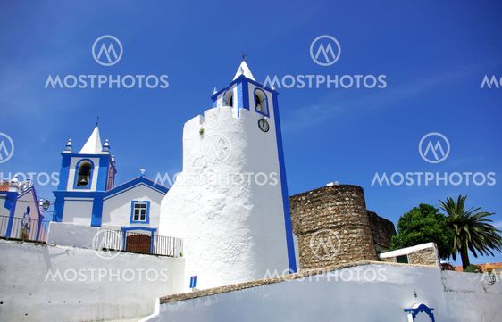 Church of Alegrete village, Portalegre, Portugal.