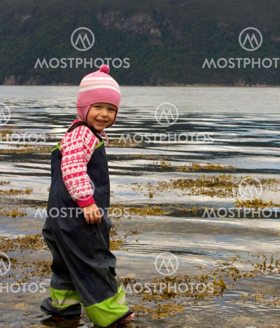 Child wading