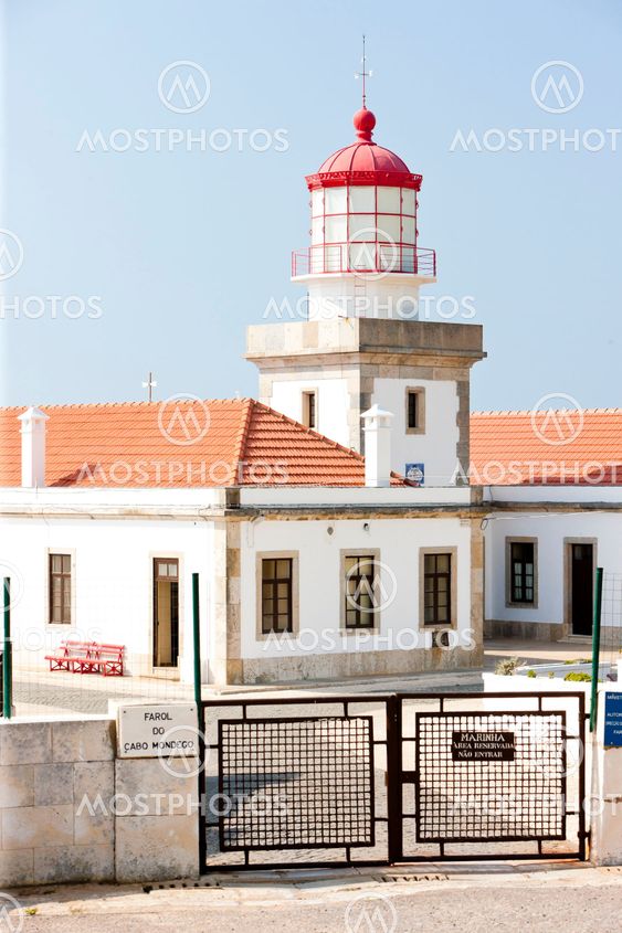lighthouse at Cabo Mondego, Portugal