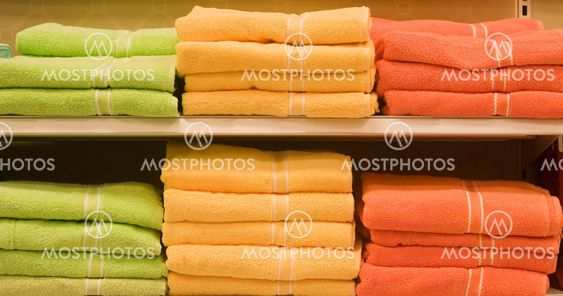 Green and Orange Towels