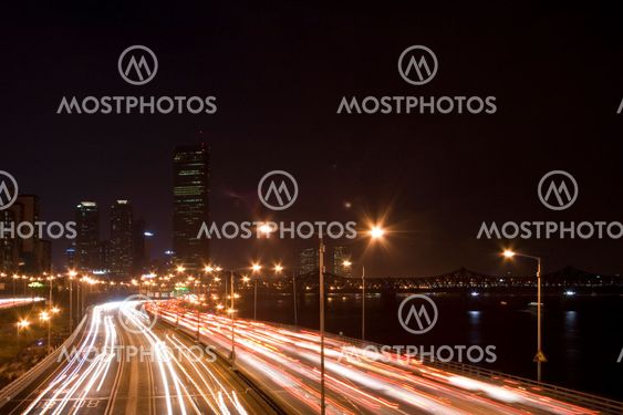 Night Scene in Seoul Korea