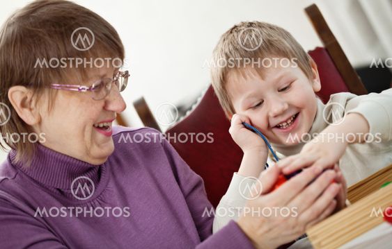 Granny and grandson