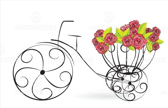 floral bicycle