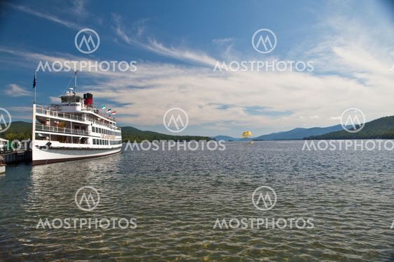 Steam boat at Lake George