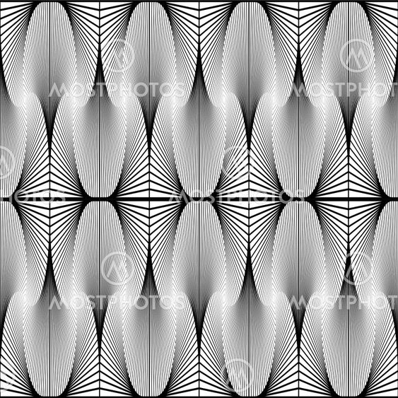 Design seamless monochrome decorative pattern. Abstract...