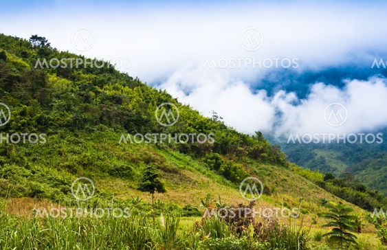Haze in the mountains.
