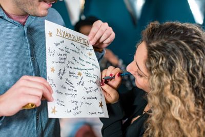 Nyårslöften, Nyårsafton