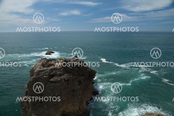 Nazare Beach and Cliff in Portugal