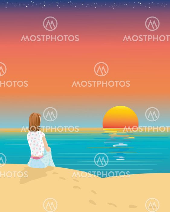 watching the sunset
