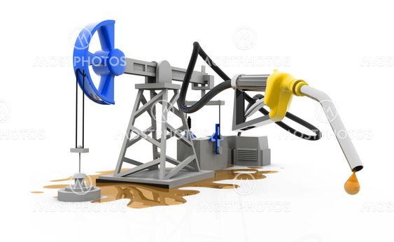 oil pump-jack with nozzle