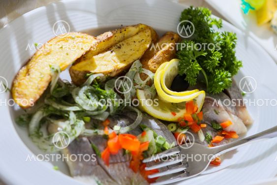 Pieces of fish
