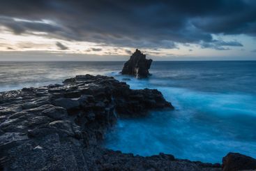 Gorgeous coastal view with dramatic rock formations...