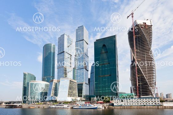 The Moscow City skyline