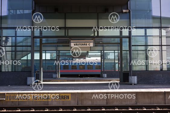 Västerås tågstation.