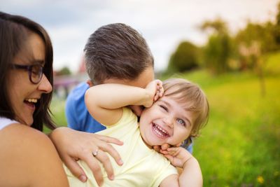 Family having fun and relax