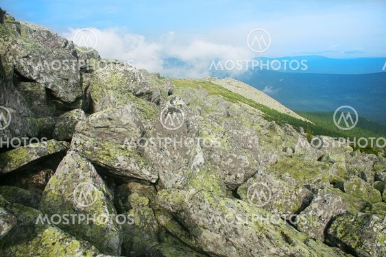 Mount Nurgush top Ural Russia
