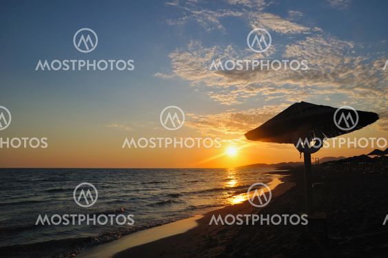 Sunset on beach