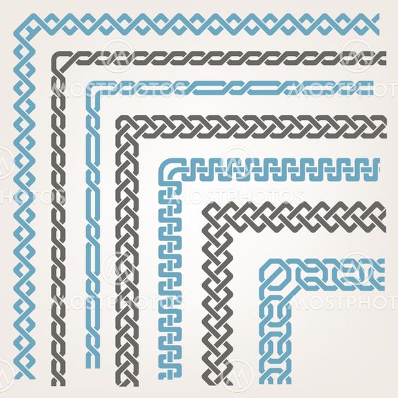 Decorative seamless border