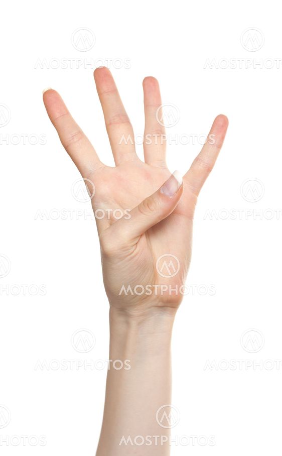 Woman hand number four