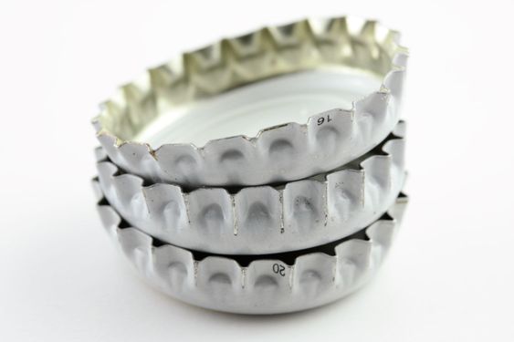 three crown caps