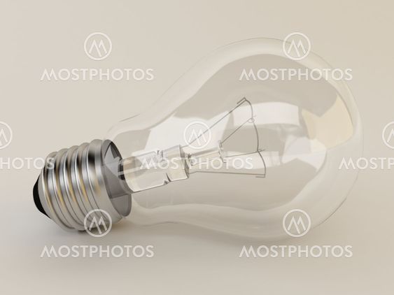 3d light bulb