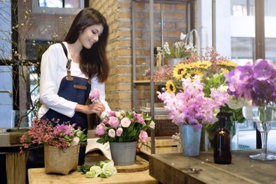 Business Owner Flower Shop.