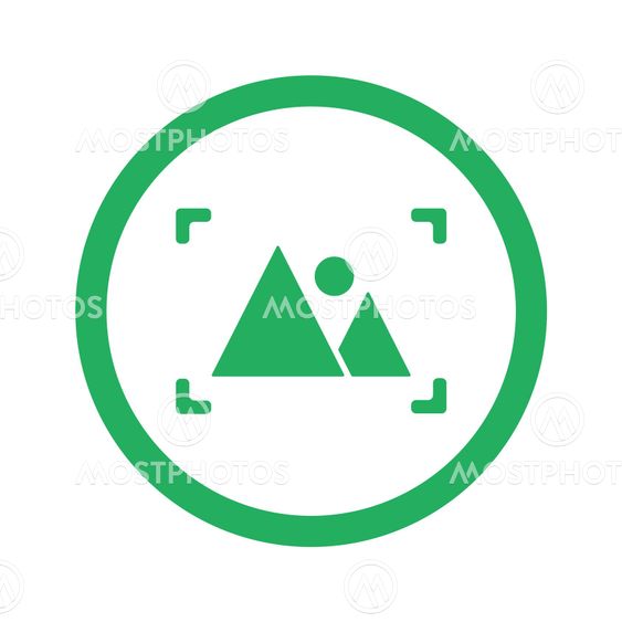 “Flat green Picture icon and…” by Vectoricons - Mostphotos