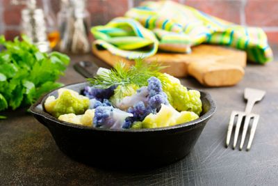 Coloured cauliflowers