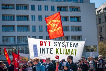 Första maj med Vänsterpartiet i Malmö