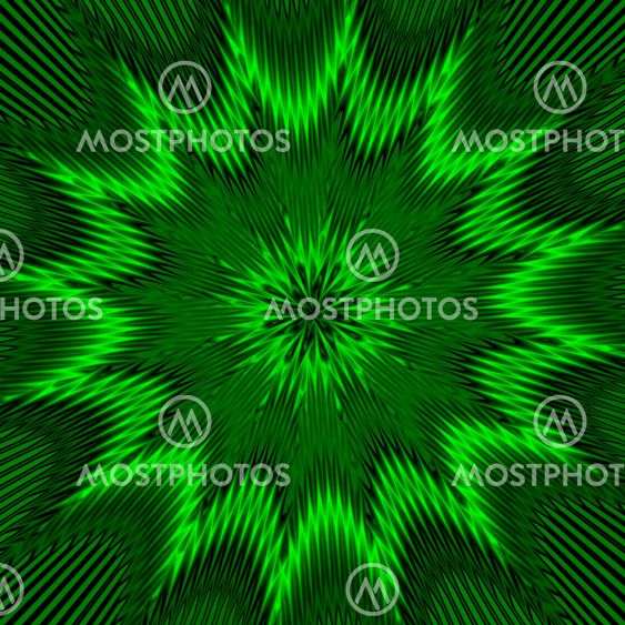 Geometric fantasy in green tone. A-0101.