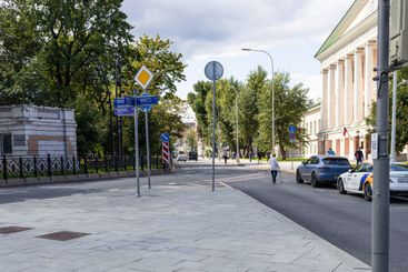 carriageway of Strastnoy boulevard in Moscow city
