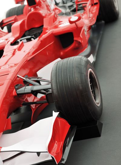 red formel 1 model